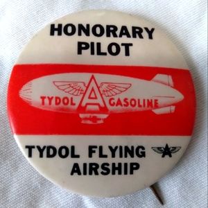 Tydol Flying "A" Airship ("Honorary Pilot Pin") Gasoline Petrol Collectable